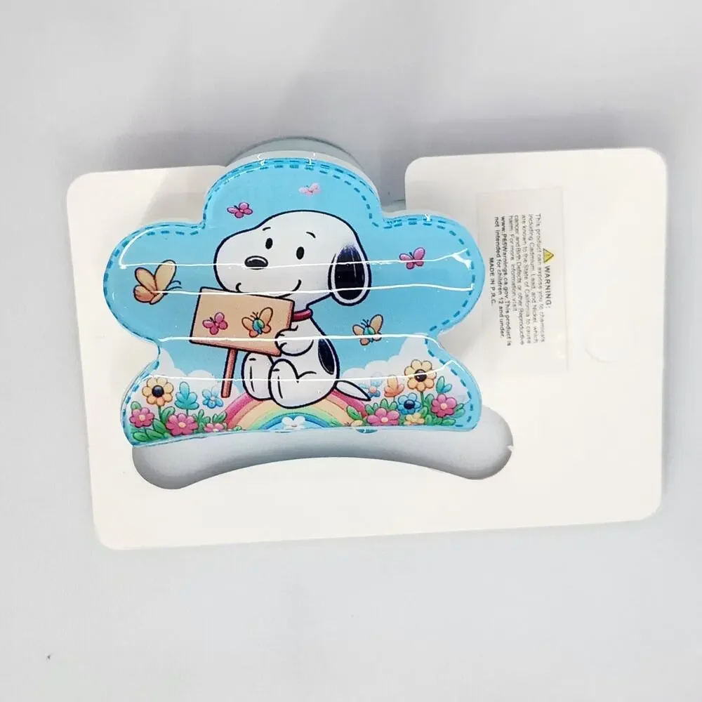 Pair of Snoopy Claw Clips Hair clips Charlie Brown Character Snoopy Rainbow Blue